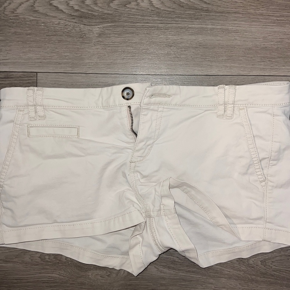 Express Low Rise Khaki Shorts